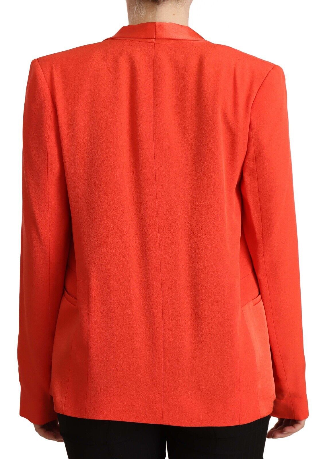 Chaqueta elegante de manga larga color naranja de CO|TE