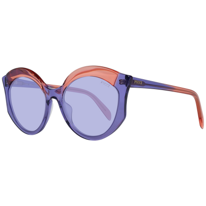 Gafas de sol elegantes con diseño de mariposa en color morado de Emilio Pucci