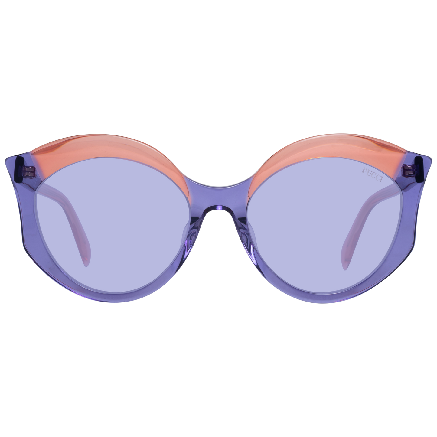 Gafas de sol elegantes con diseño de mariposa en color morado de Emilio Pucci