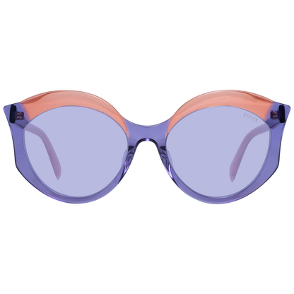 Gafas de sol elegantes con diseño de mariposa en color morado de Emilio Pucci