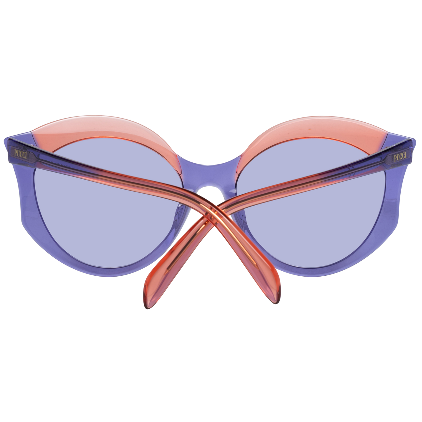 Gafas de sol elegantes con diseño de mariposa en color morado de Emilio Pucci