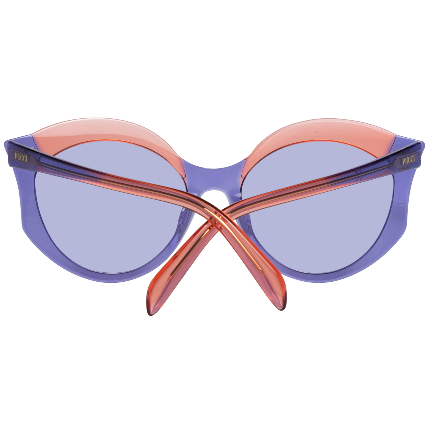 Gafas de sol elegantes con diseño de mariposa en color morado de Emilio Pucci