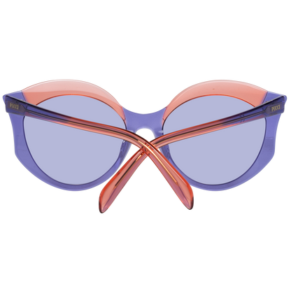 Gafas de sol elegantes con diseño de mariposa en color morado de Emilio Pucci