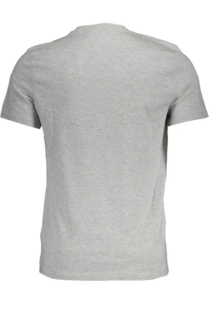 Camiseta de corte entallado con cuello en V elegante de Guess Jeans en color gris