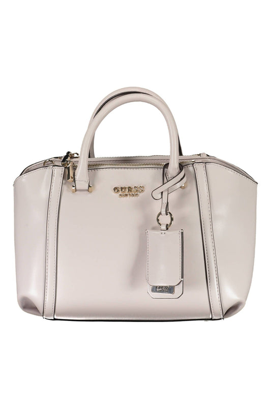 Bolso elegante gris con detalles en contraste de Guess Jeans