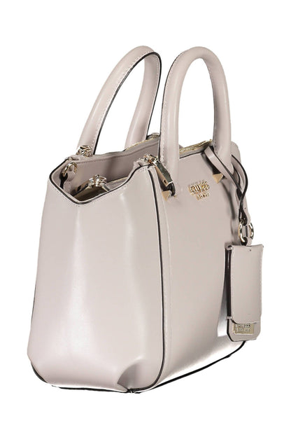 Bolso elegante gris con detalles en contraste de Guess Jeans