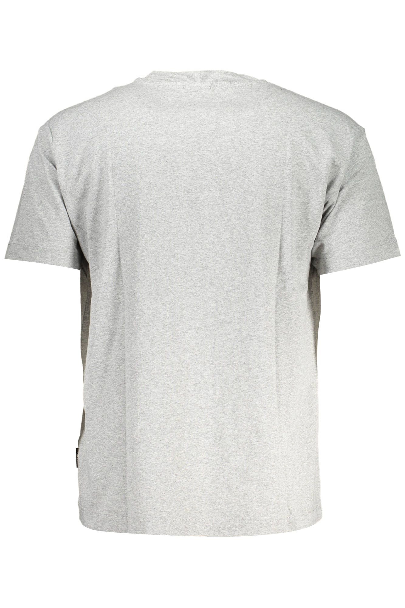 Camiseta elegante con logotipo gris de Napapijri y un atractivo atemporal