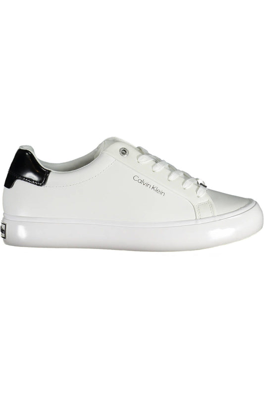 Zapatillas deportivas con cordones en contraste en blanco de Calvin Klein