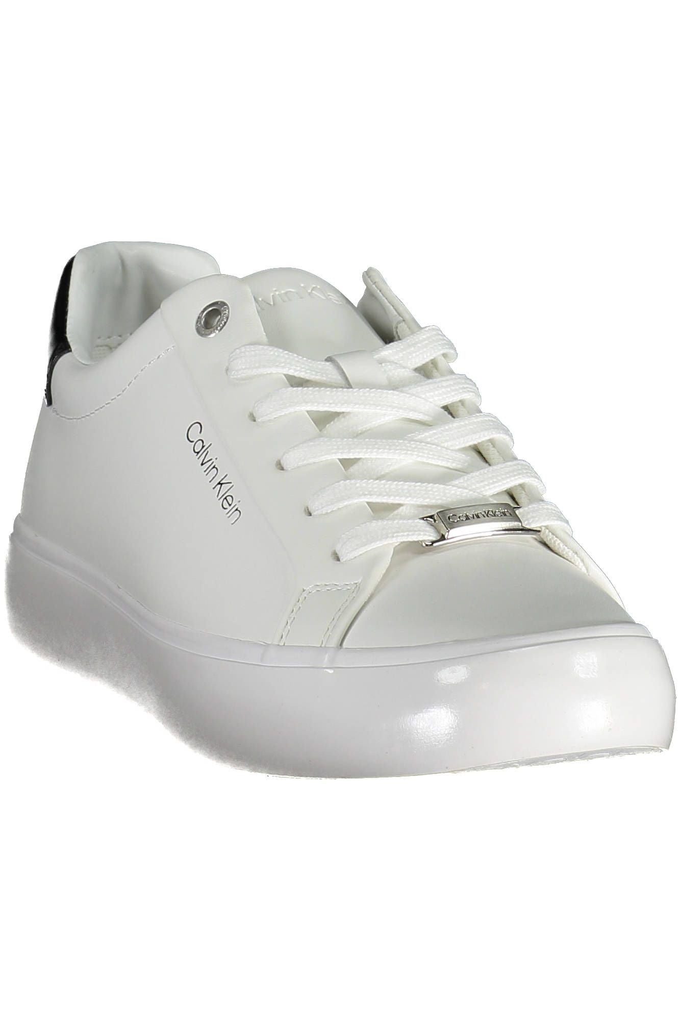 Zapatillas deportivas con cordones en contraste en blanco de Calvin Klein