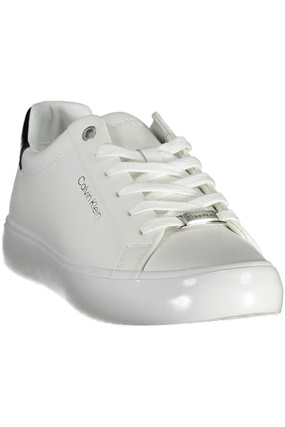 Zapatillas deportivas con cordones en contraste en blanco de Calvin Klein