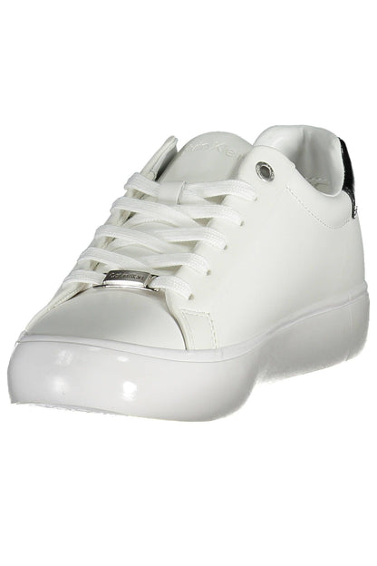 Zapatillas deportivas con cordones en contraste en blanco de Calvin Klein