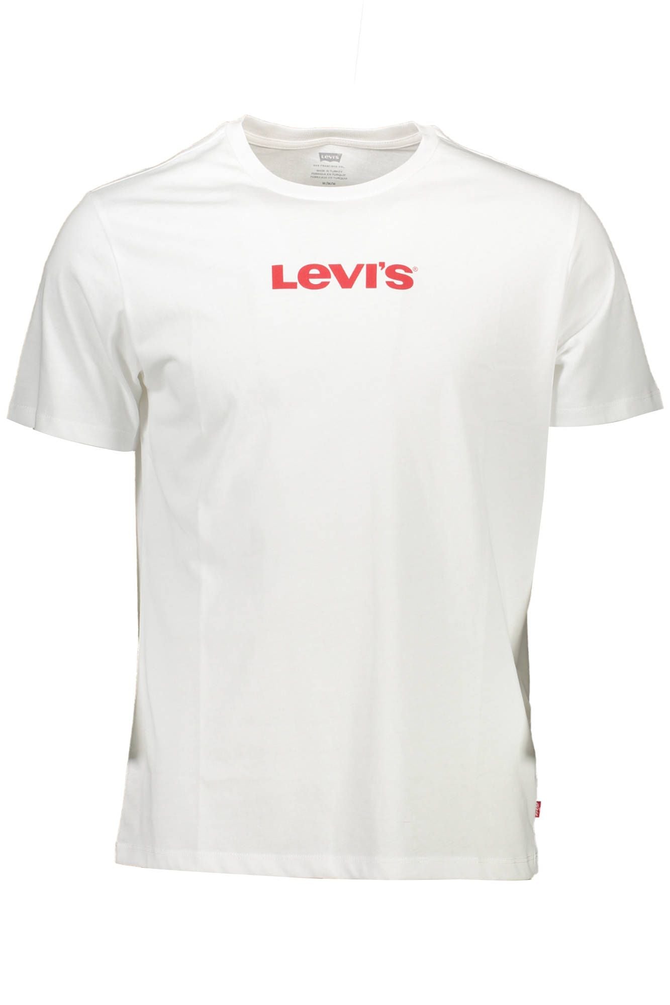 Camiseta de algodón con cuello redondo en blanco nítido de Levi's