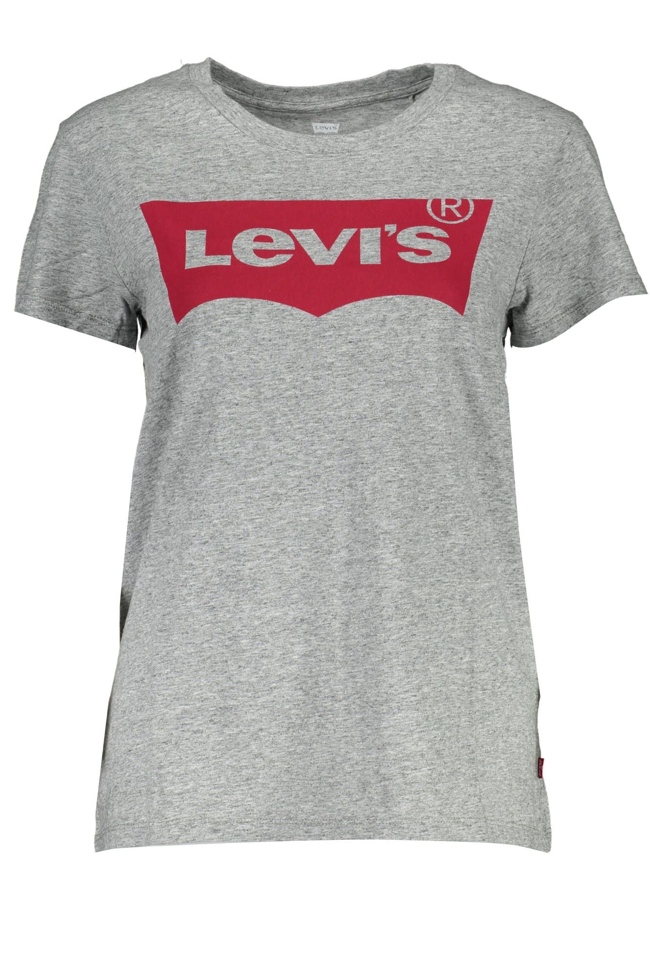 Camiseta de algodón con logotipo estampado en gris elegante de Levi's para mujer