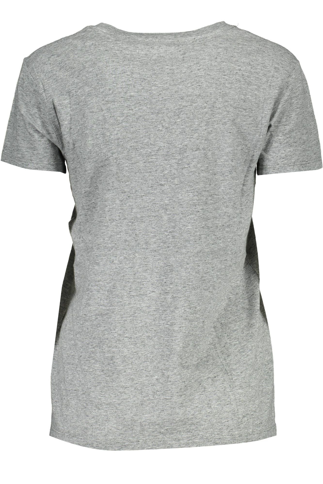 Camiseta de algodón con logotipo estampado en gris elegante de Levi's para mujer