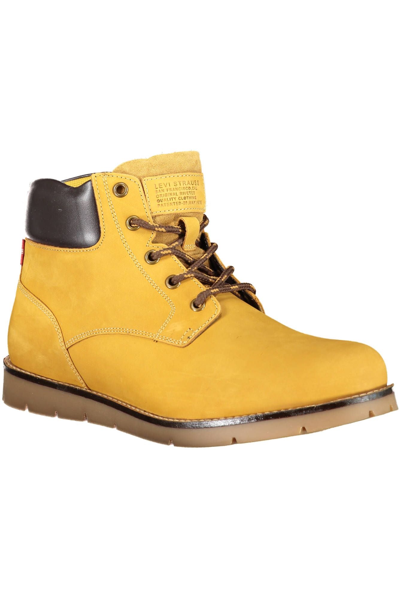 Botines Levi's Sunset Yellow con detalle de cordones