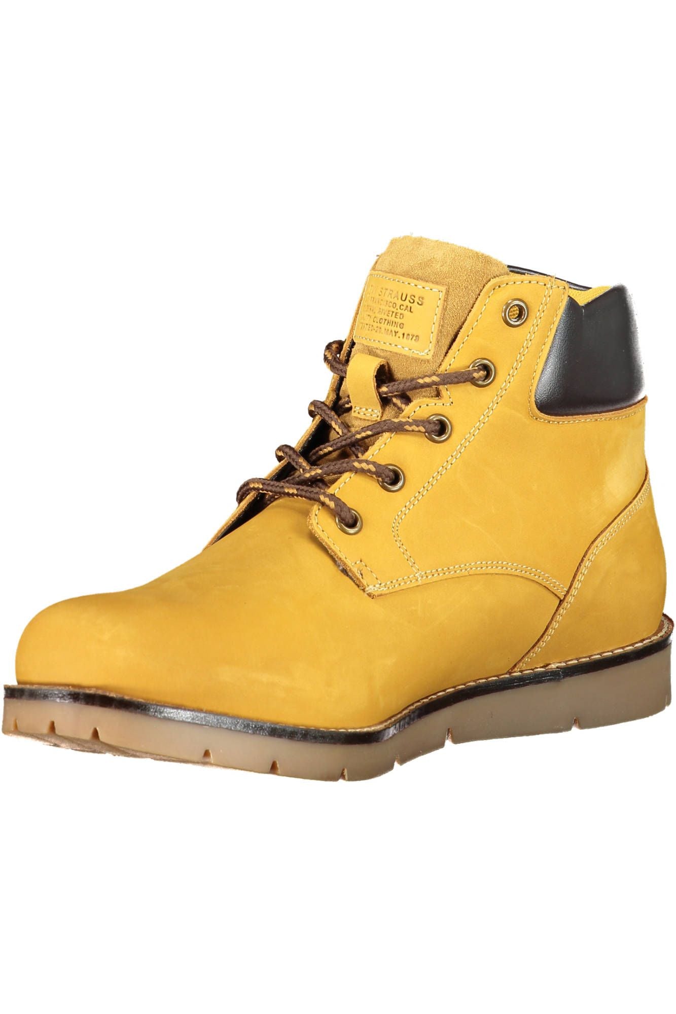 Botines Levi's Sunset Yellow con detalle de cordones