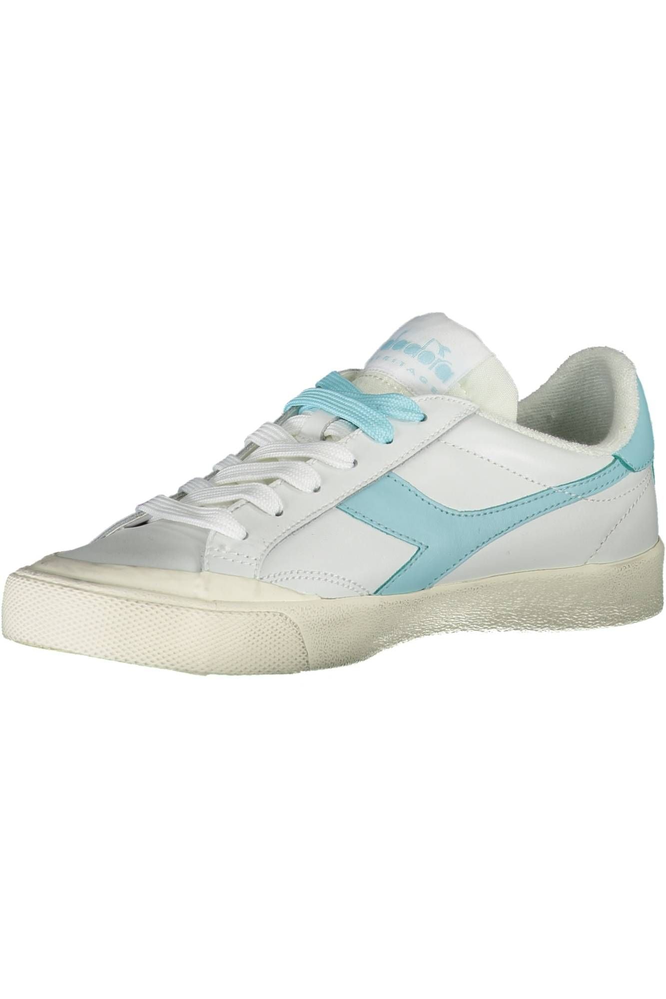 Zapatillas Diadora Chic blancas con cordones y detalles en contraste