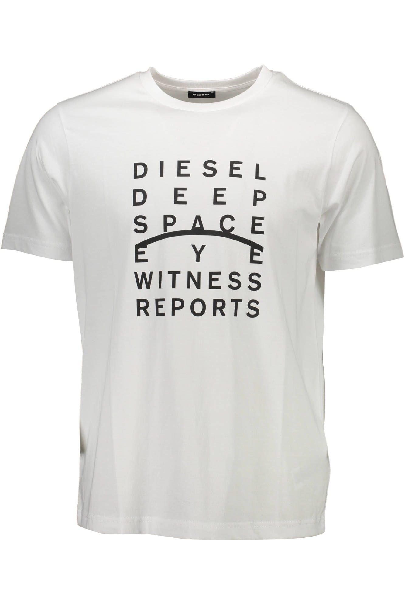 Camiseta Diesel Crisp White con cuello redondo y logotipo