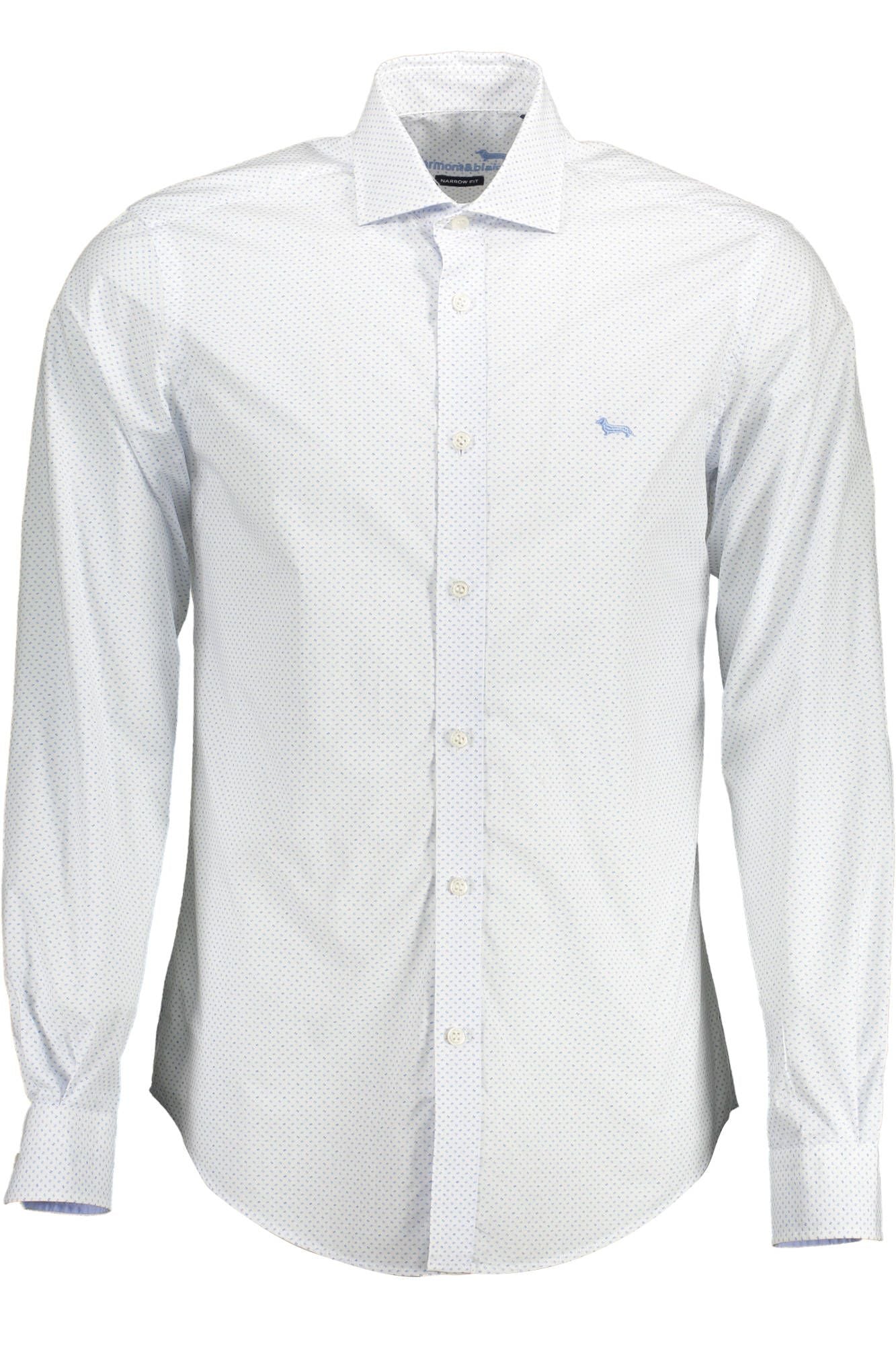 Camisa elegante de algodón blanca con detalles en contraste de Harmont &amp; Blaine