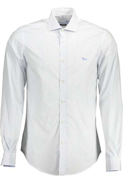 Camisa elegante de algodón blanca con detalles en contraste de Harmont &amp; Blaine