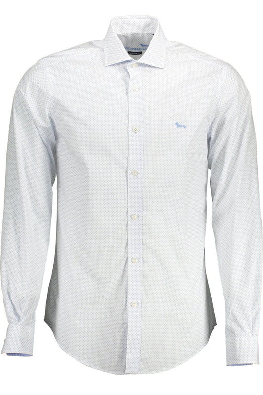 Camisa elegante de algodón blanca con detalles en contraste de Harmont &amp; Blaine