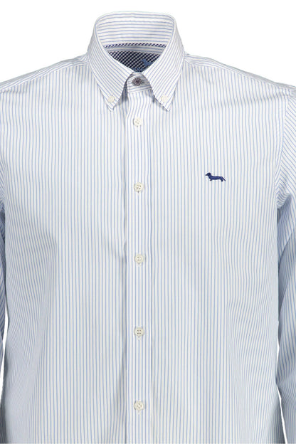 Camisa elegante de algodón azul claro para hombre de Harmont &amp; Blaine