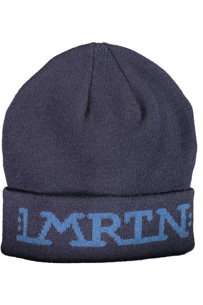 Gorra elegante de nailon bordada La Martina en azul sereno