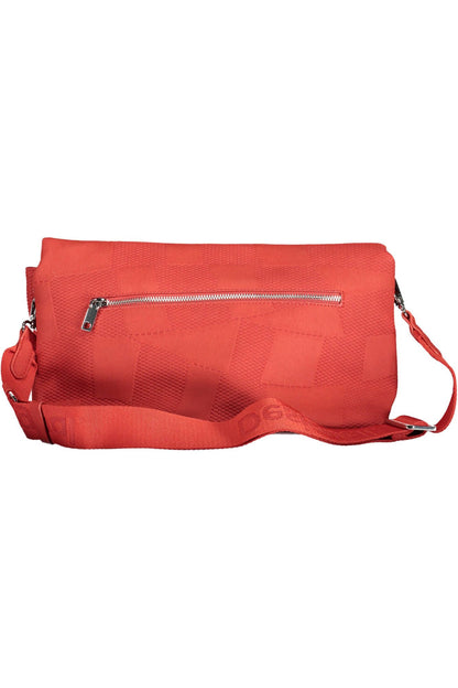 Bolso de mano Desigual Chic de poliuretano rojo con múltiples compartimentos