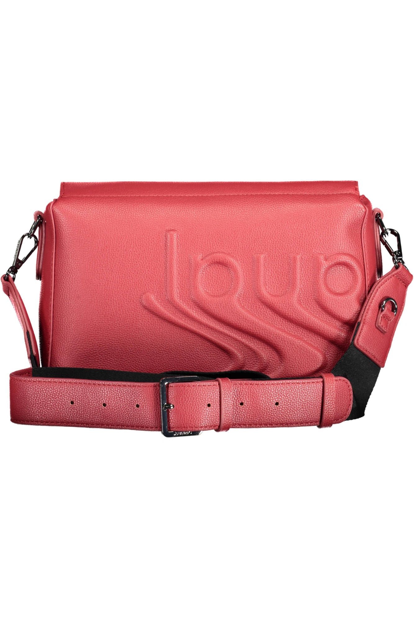 Bolso de hombro con detalle en contraste en rojo elegante de Desigual