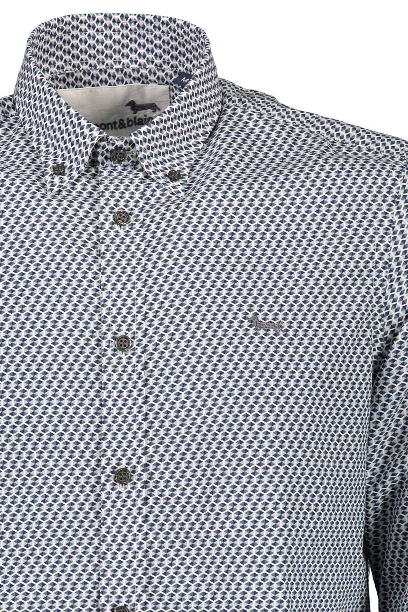 Camisa elegante de manga larga de corte regular en color azul de Harmont &amp; Blaine