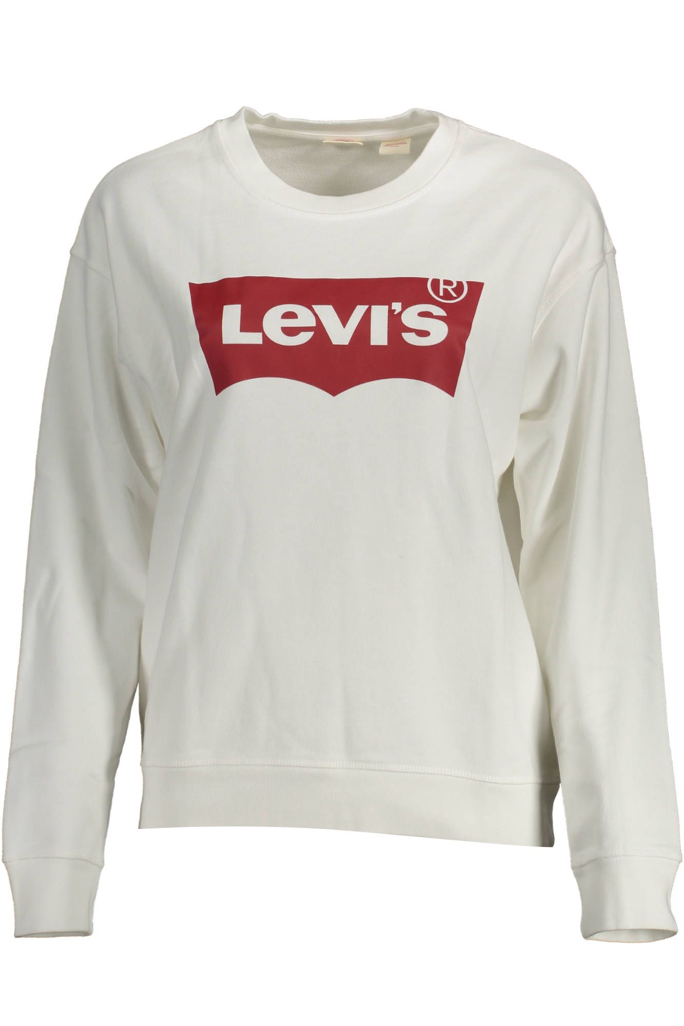 Sudadera con logotipo de algodón blanco elegante de Levi's