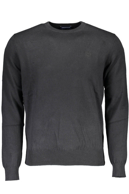 North Sails Black Cotton Men Sweater