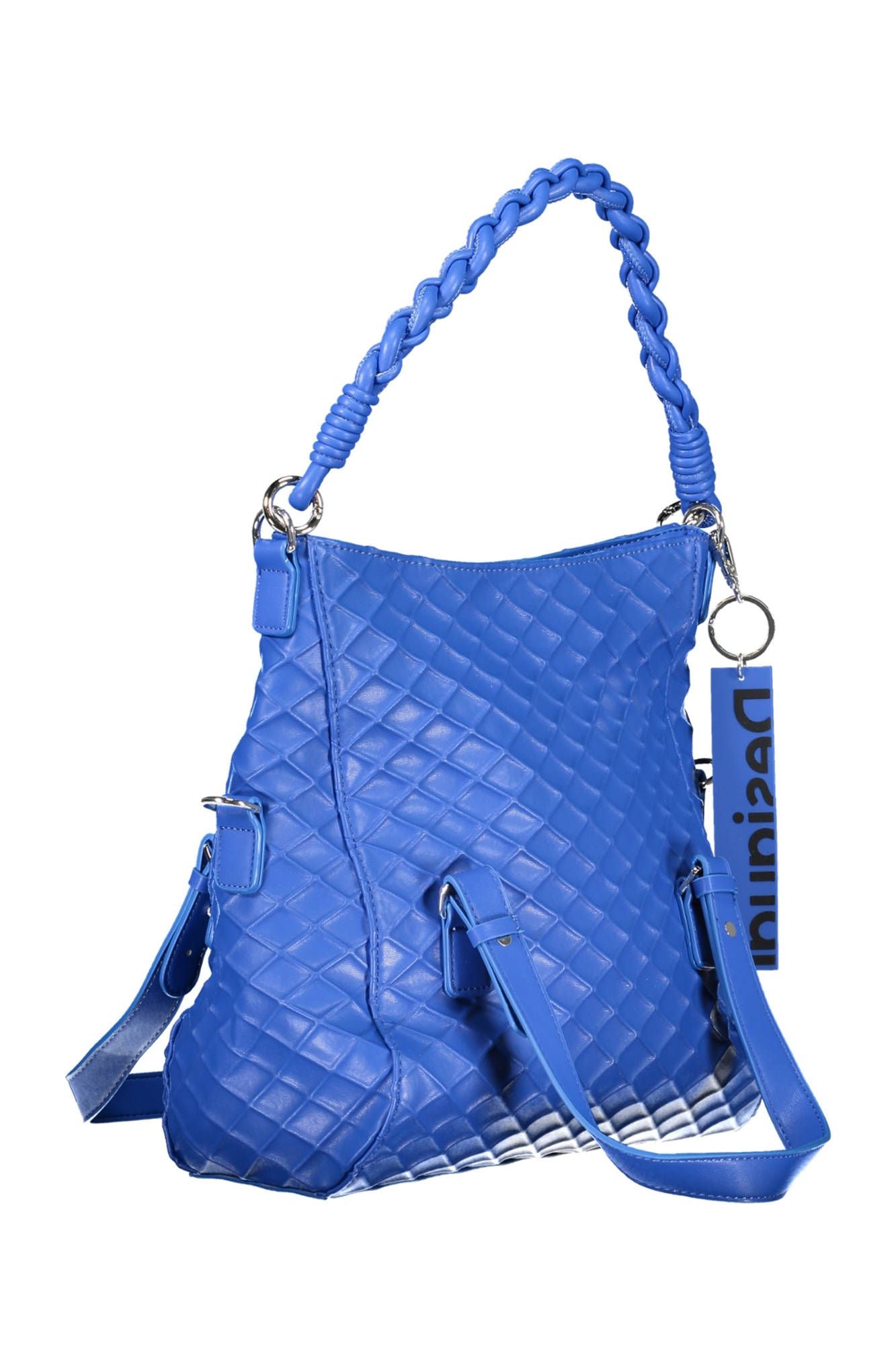 Bolso de mano con detalle en contraste azul chic de Desigual