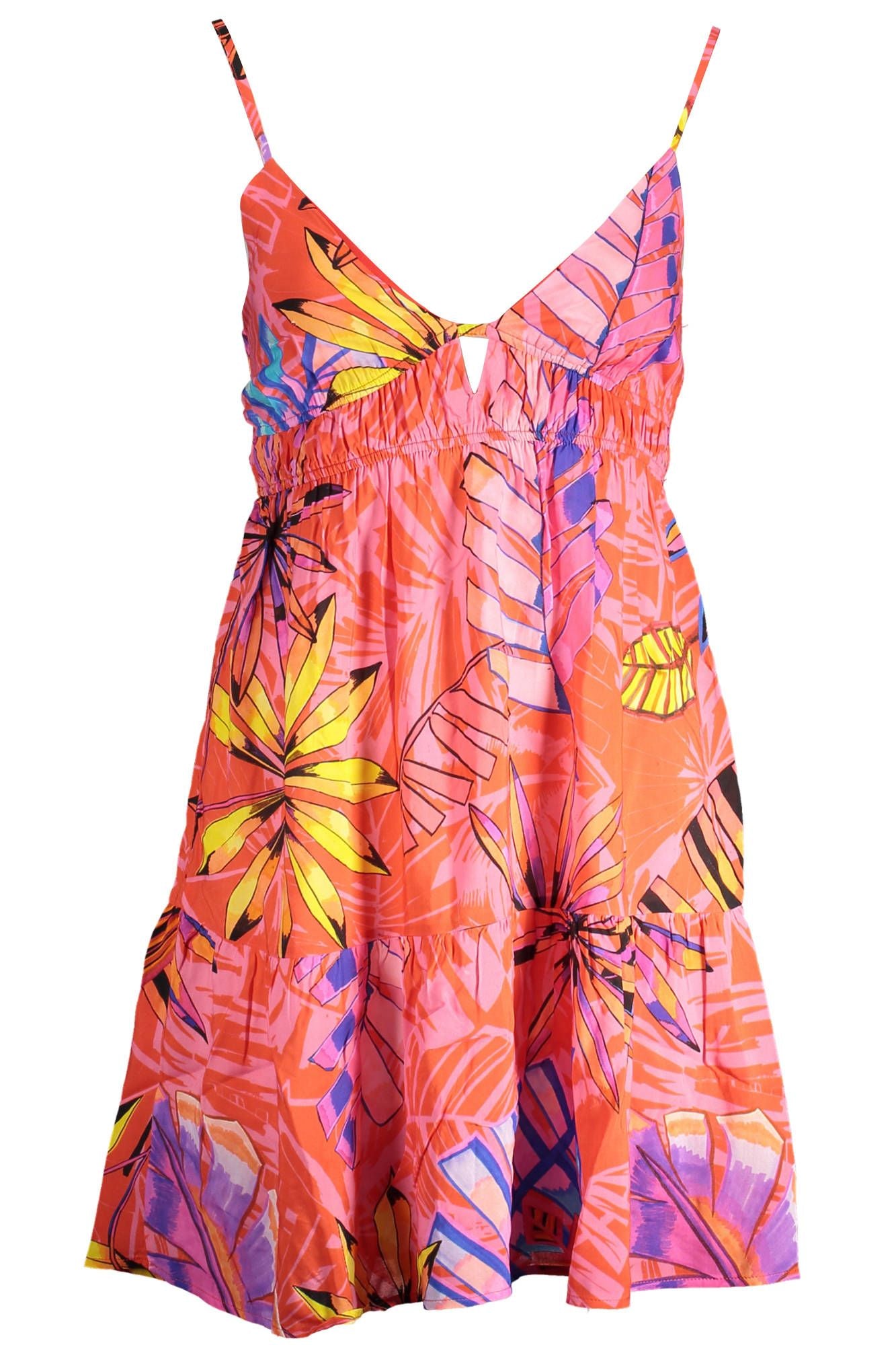 Vestido de verano rosa radiante con delicados detalles de Desigual