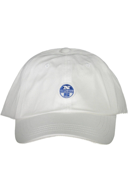 Gorra con visera elegante blanca y detalle de logotipo de North Sails