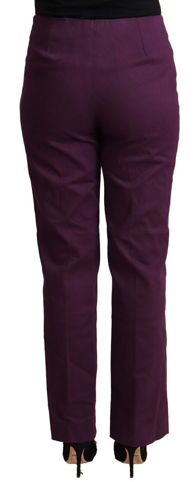 BENCIVENGA Pantalones elegantes de talle alto en violeta