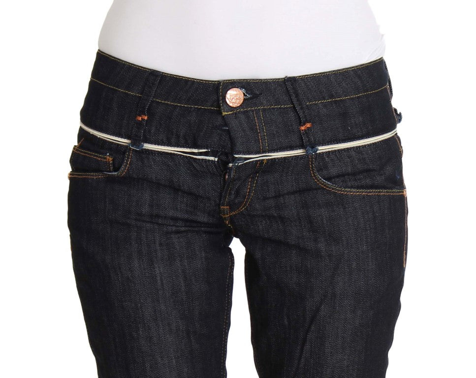 Jeans azul oscuro de pierna recta elegantes de Acht