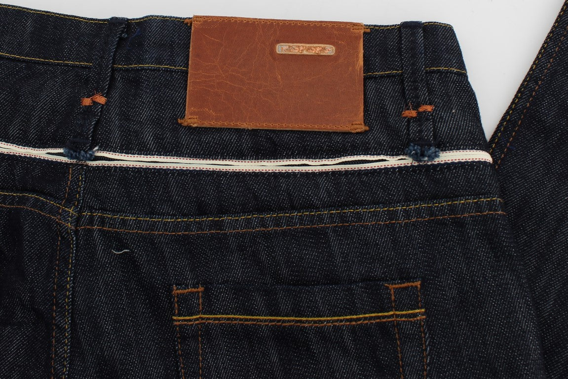 Jeans azul oscuro de pierna recta elegantes de Acht