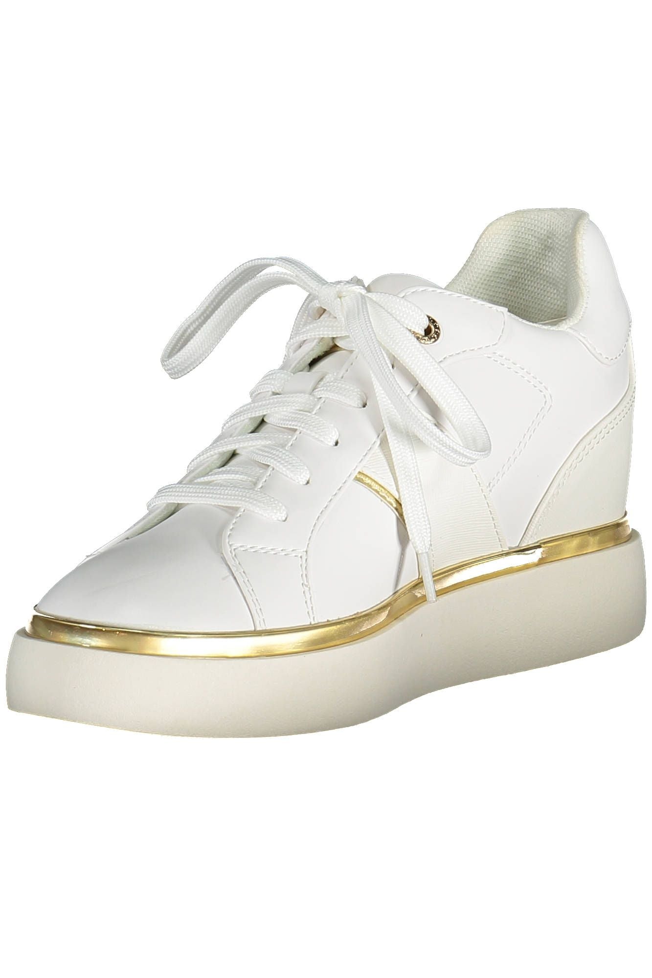 US POLO ASSN. Zapatillas elegantes blancas con cordones y detalle de logotipo