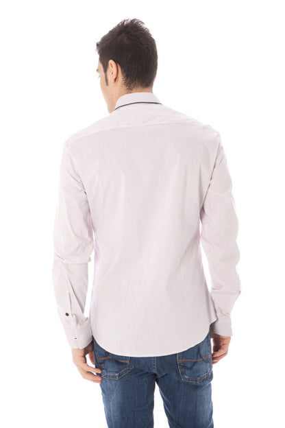 Costume National Pink Cotton Men Shirt