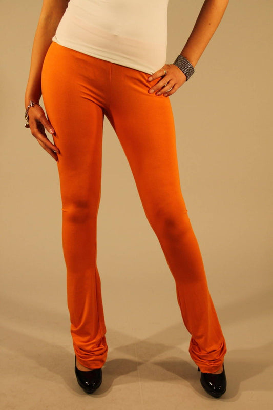 Leggings con cintura elástica color naranja chic de Patrizia Pepe