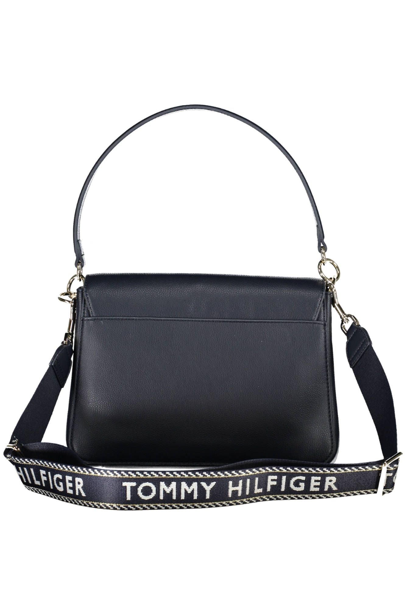 Bolso de hombro elegante azul con detalles en contraste de Tommy Hilfiger