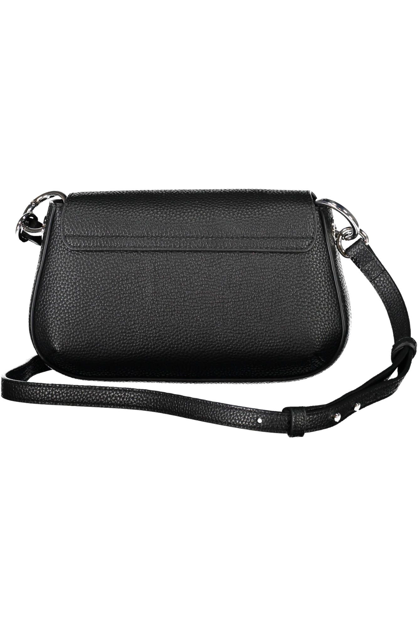 Bolso de hombro elegante de color negro con cierre de logotipo de Tommy Hilfiger