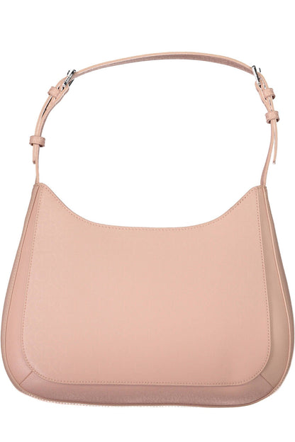 Bolso de hombro Calvin Klein Chic en color rosa con detalles en contraste