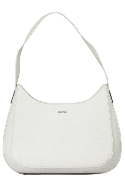 Bolso de hombro Calvin Klein Chic blanco con detalles en contraste