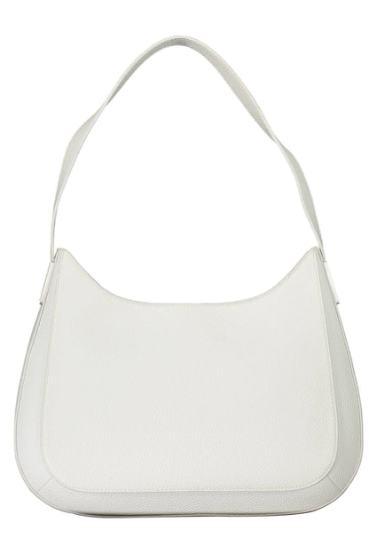 Bolso de hombro Calvin Klein Chic blanco con detalles en contraste