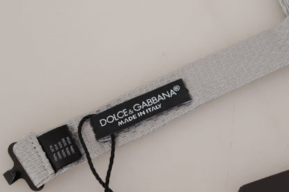 Pajarita de seda gris elegante de Dolce &amp; Gabbana