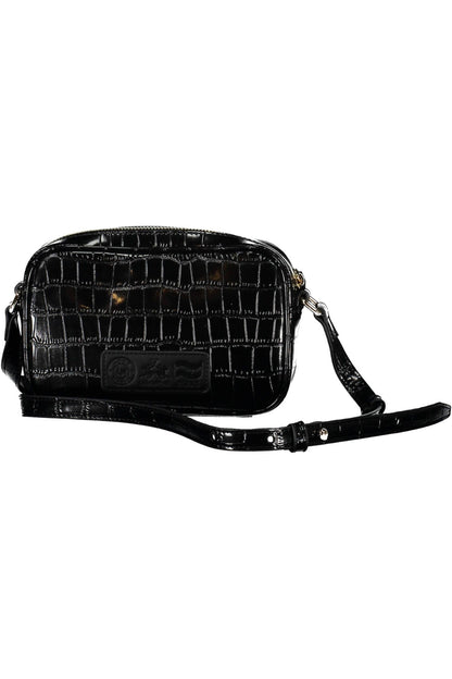 Bolso de hombro ajustable elegante negro La Martina
