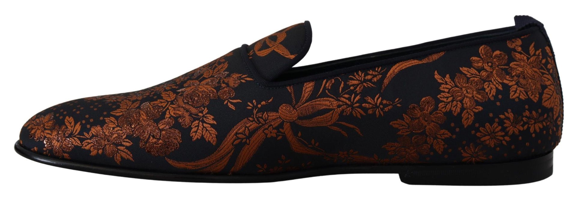 Mocasines elegantes sin cordones con diseño floral de Dolce &amp; Gabbana