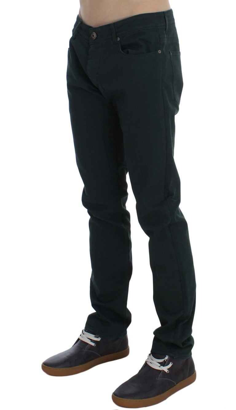 Ermanno Scervino Vaqueros Chic Verdes De Corte Recto